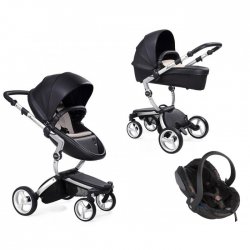 Black - Alu - Детская коляска Mima Xari 2G Flair 3в1